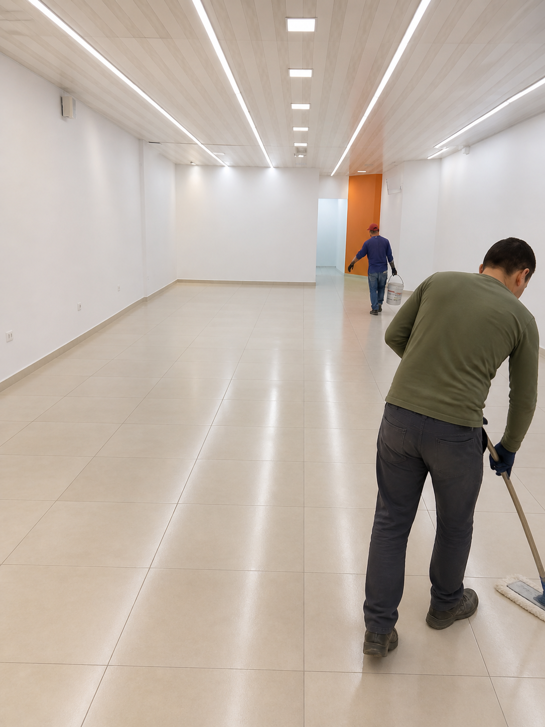 Área común después de mantenimiento